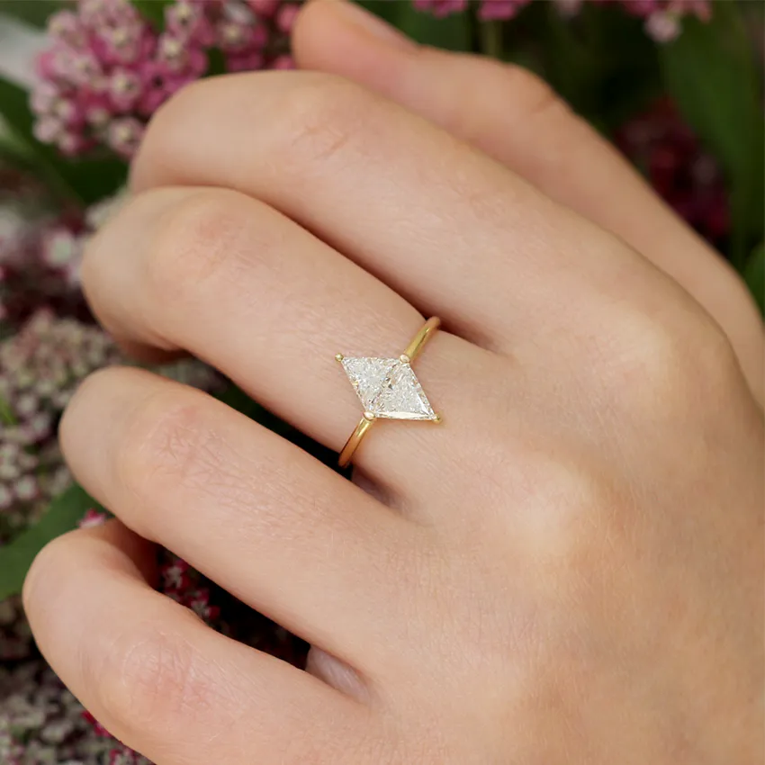 Rhombus Engagement Ring - One Carat Engagement Ring