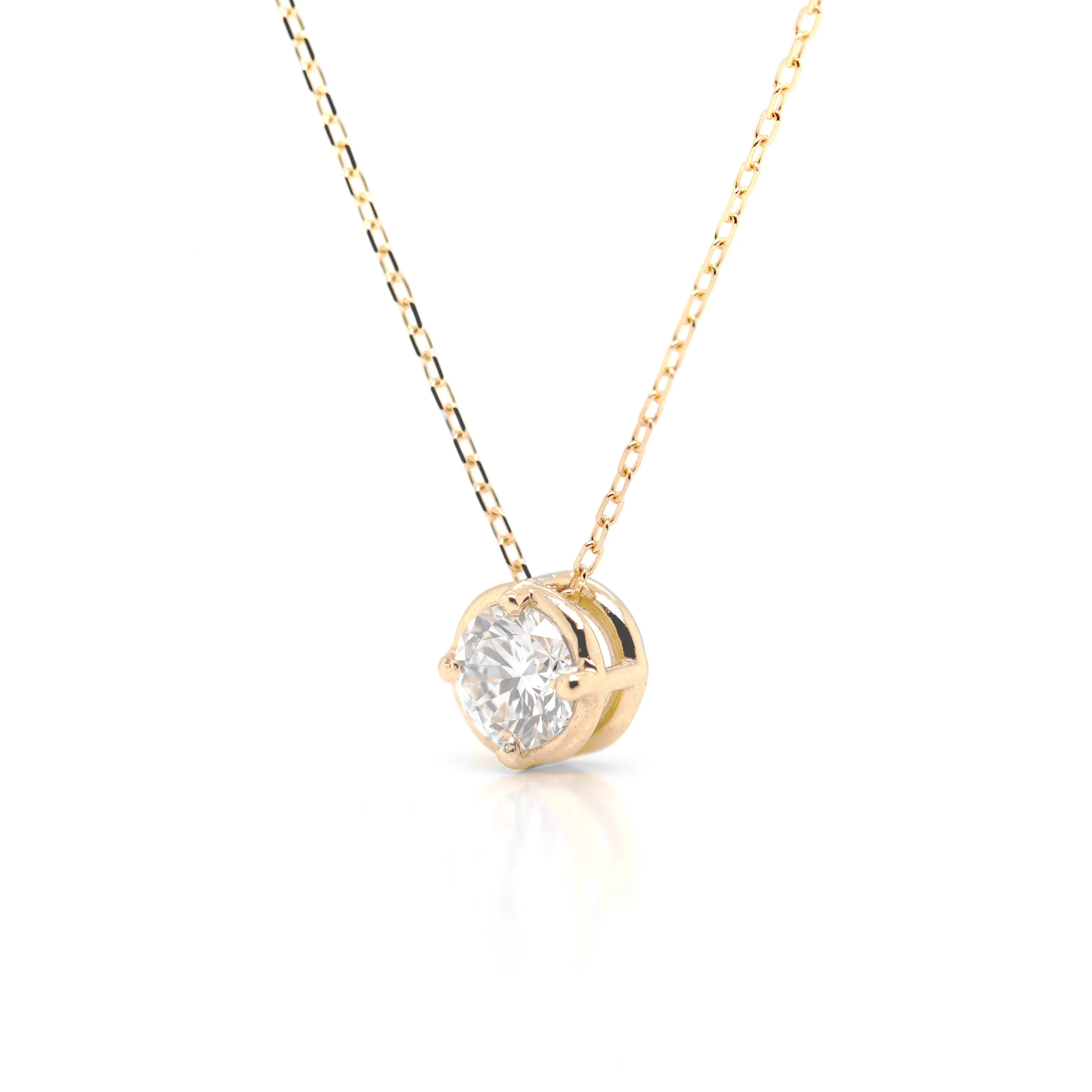 Round Slider Necklace II | Large Diamond