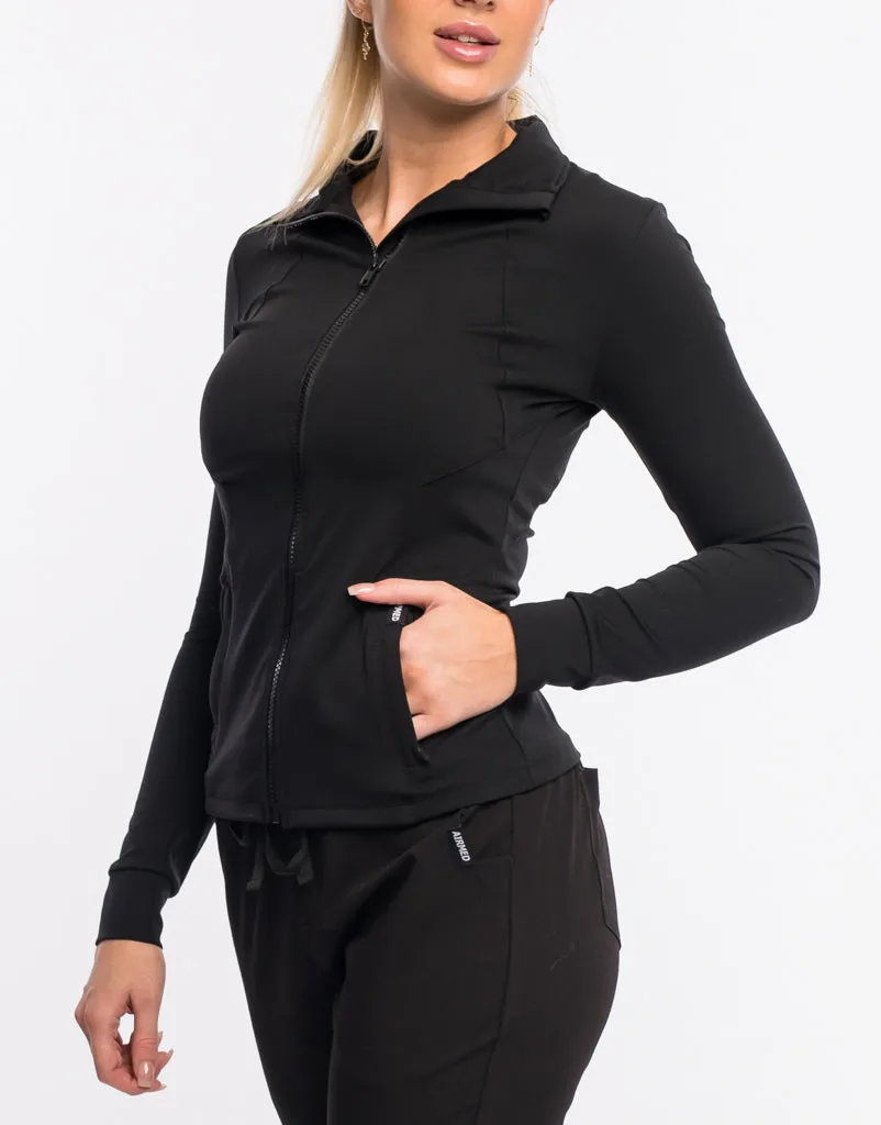 Shield Scrub Jacket - Black