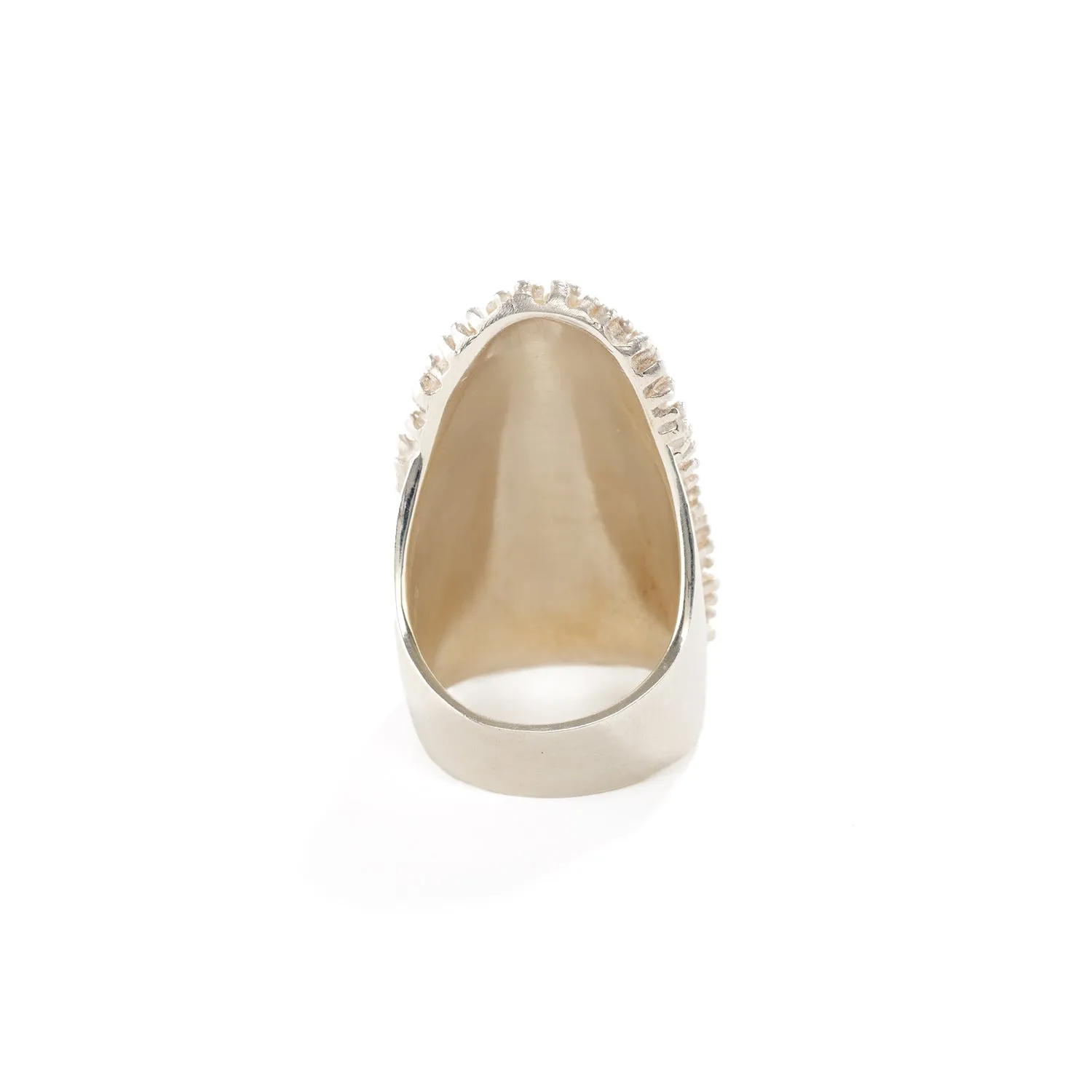 Silver Water Droplet Ring