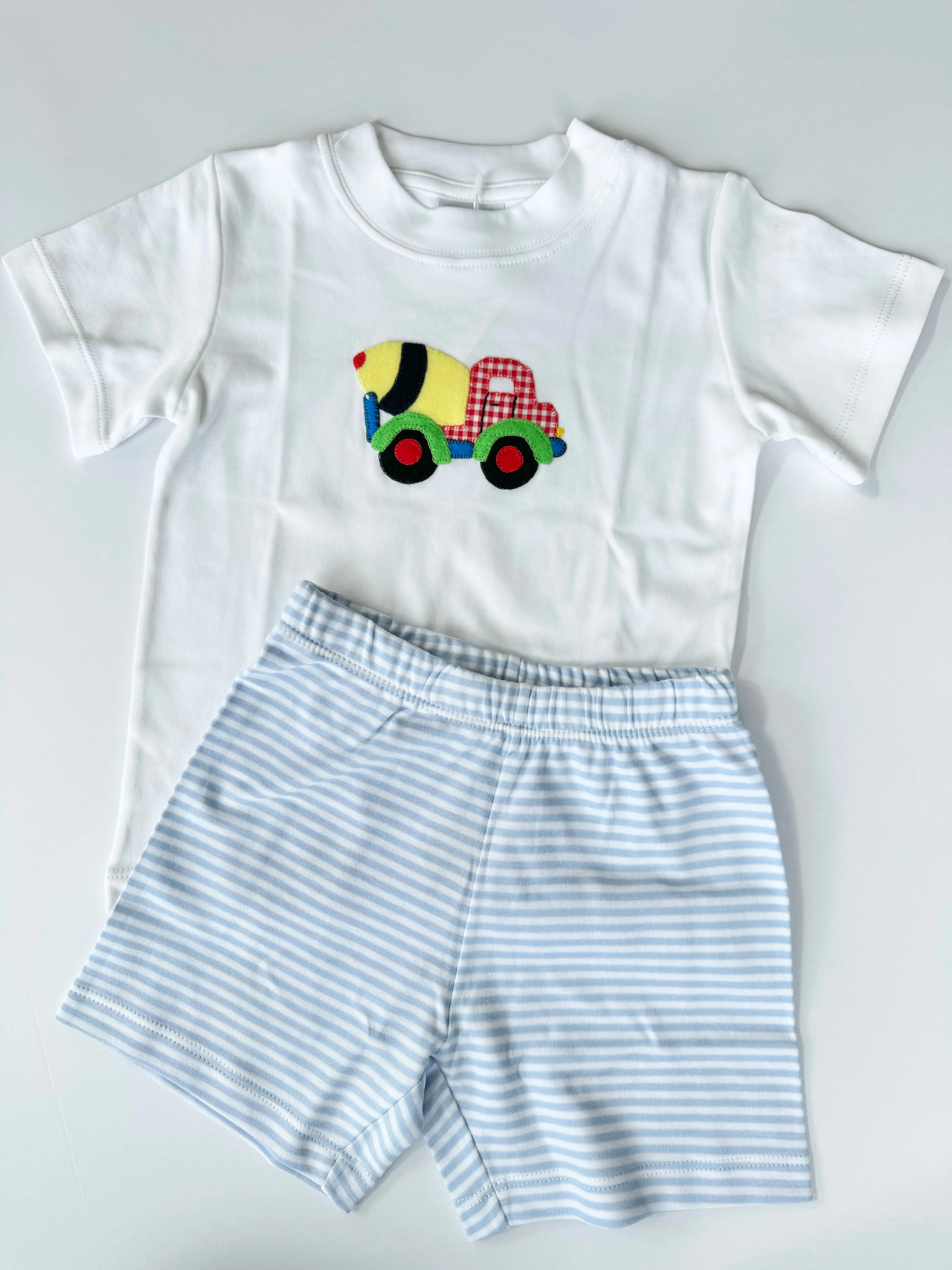 Squiggles - Tee   Short Set - Cement Mixer