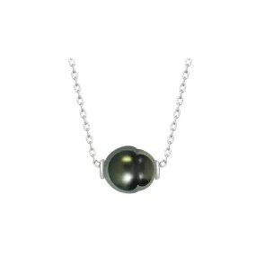 Sterling Silver Interchangeable Tahitian Baroque Pearl Necklace WN00498 | Possibilities