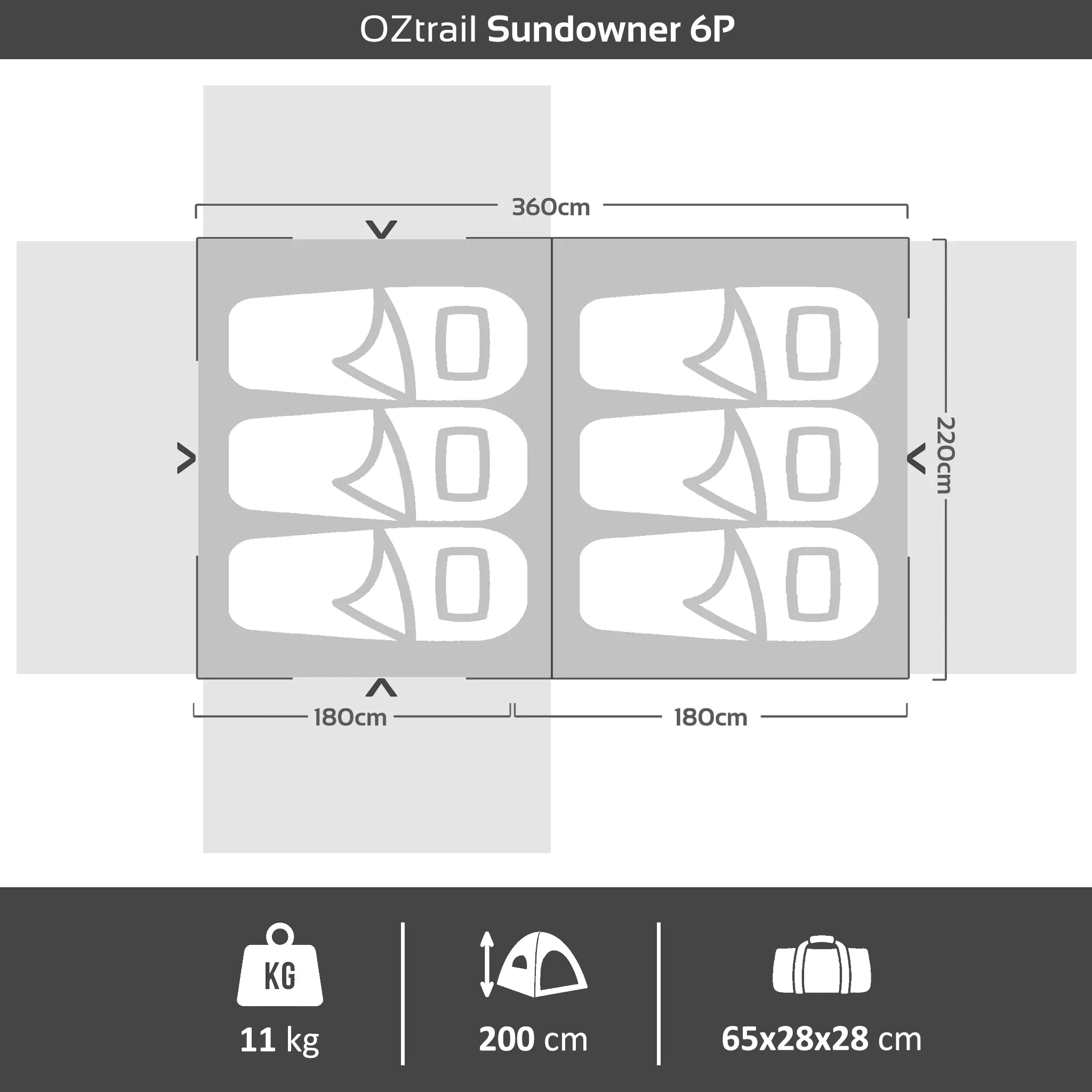 Sundowner 6P Dome Tent