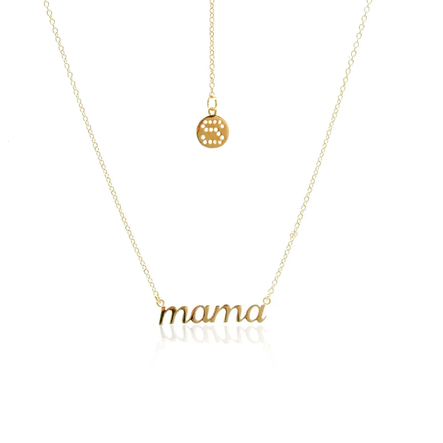 Superfine / Necklace / Mama / Gold