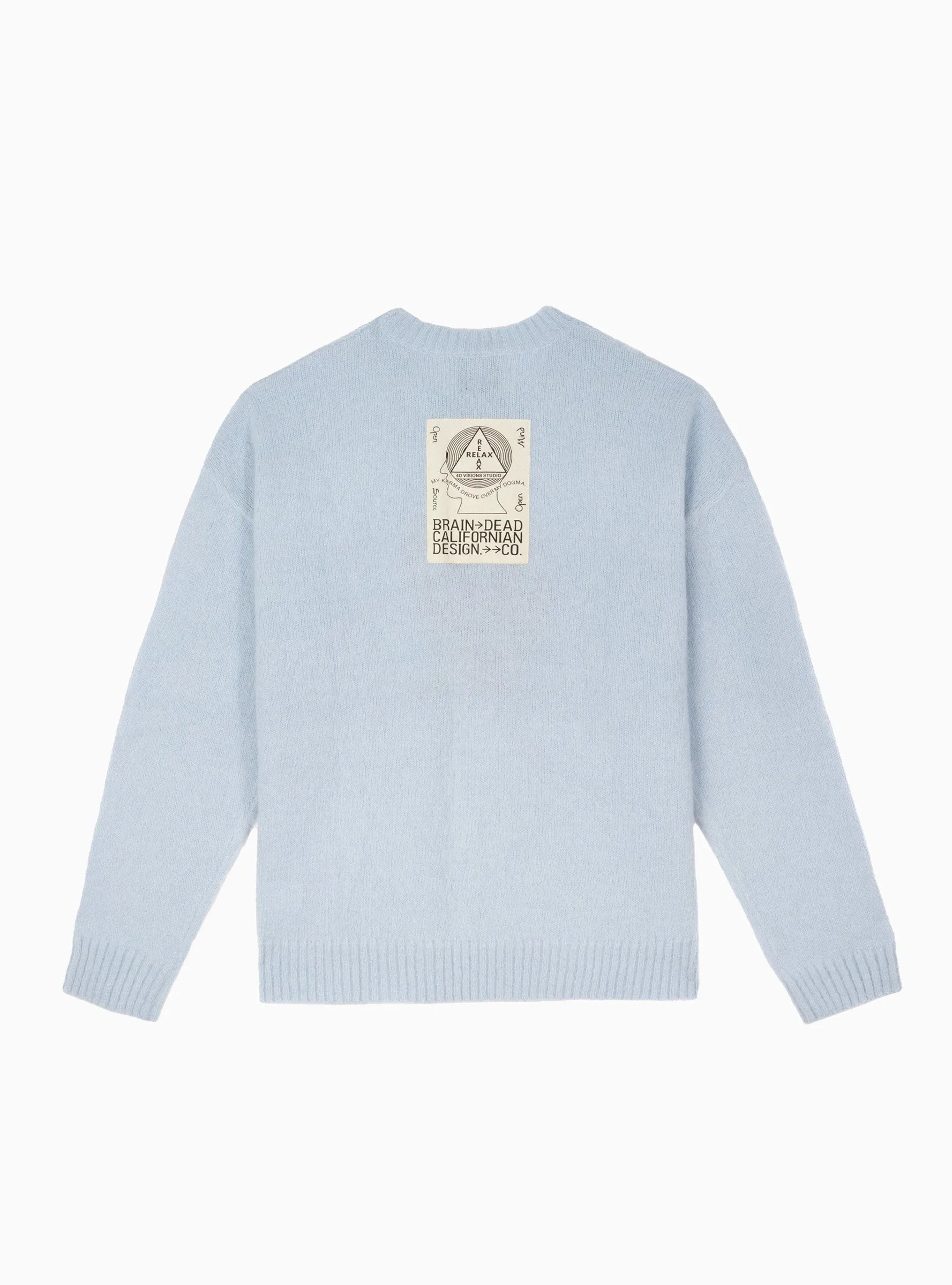 Superfuzz Logohead Sweater Sky Blue