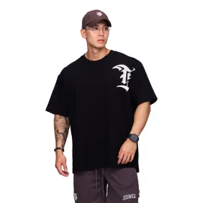 TEAMJOINED TJTC TJ GOTHIC LOGO HEAVY OVERSIZED-BLACK