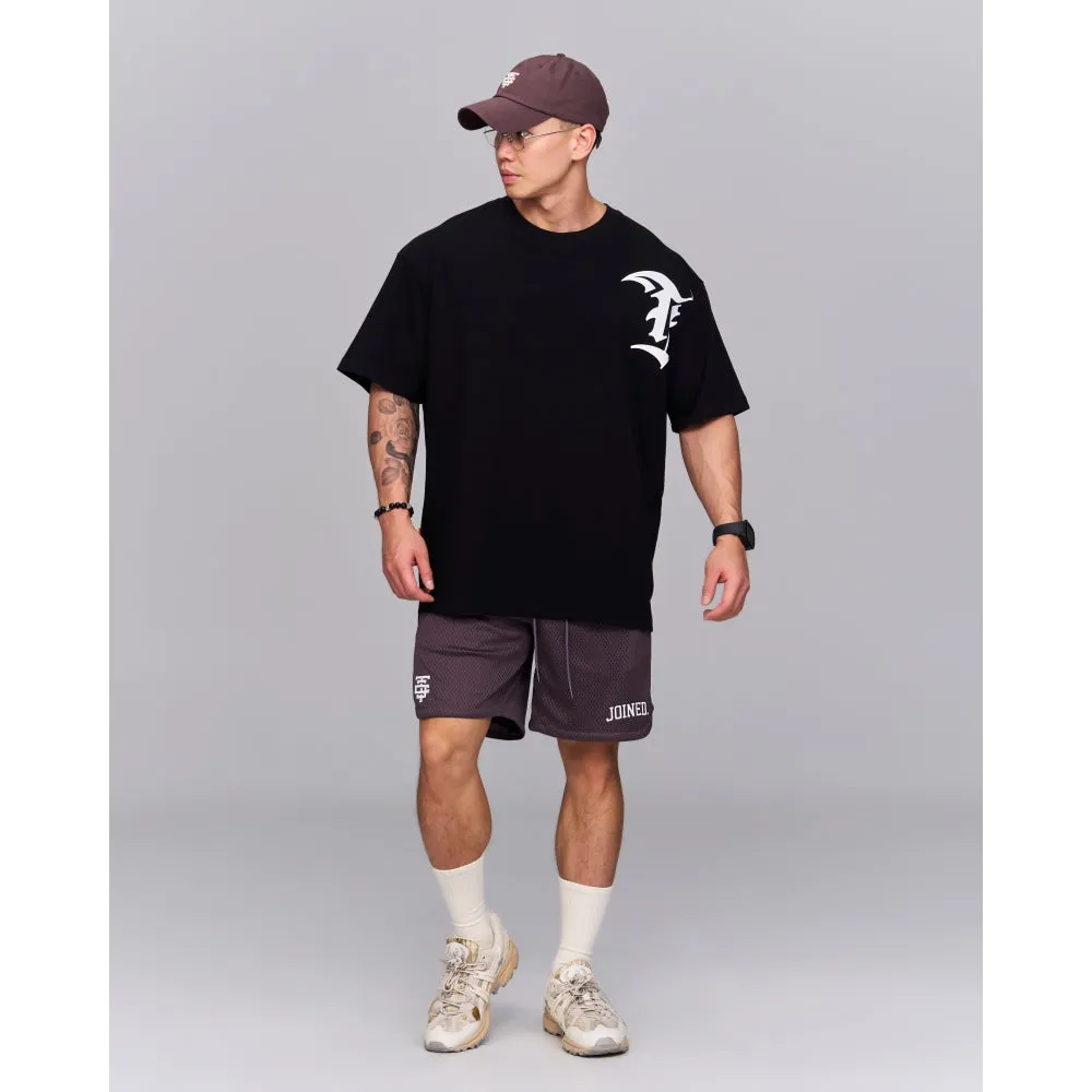 TEAMJOINED TJTC TJ GOTHIC LOGO HEAVY OVERSIZED-BLACK