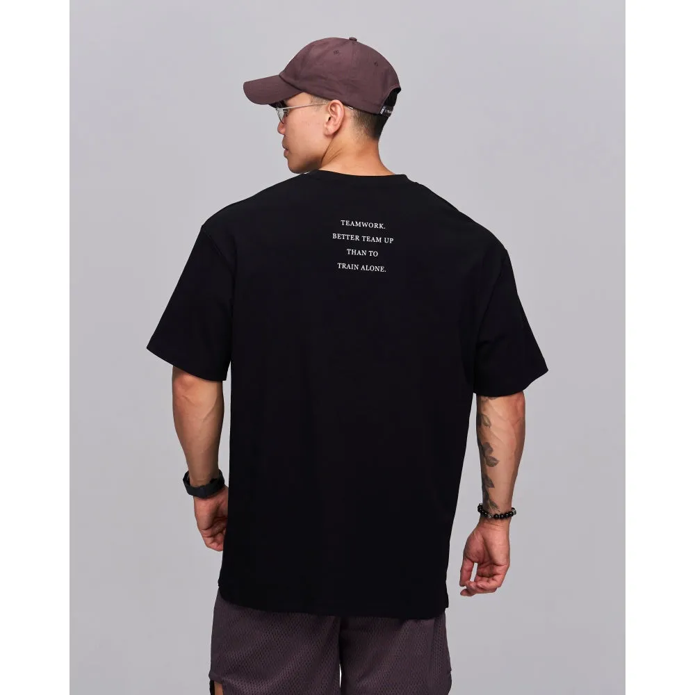 TEAMJOINED TJTC TJ GOTHIC LOGO HEAVY OVERSIZED-BLACK