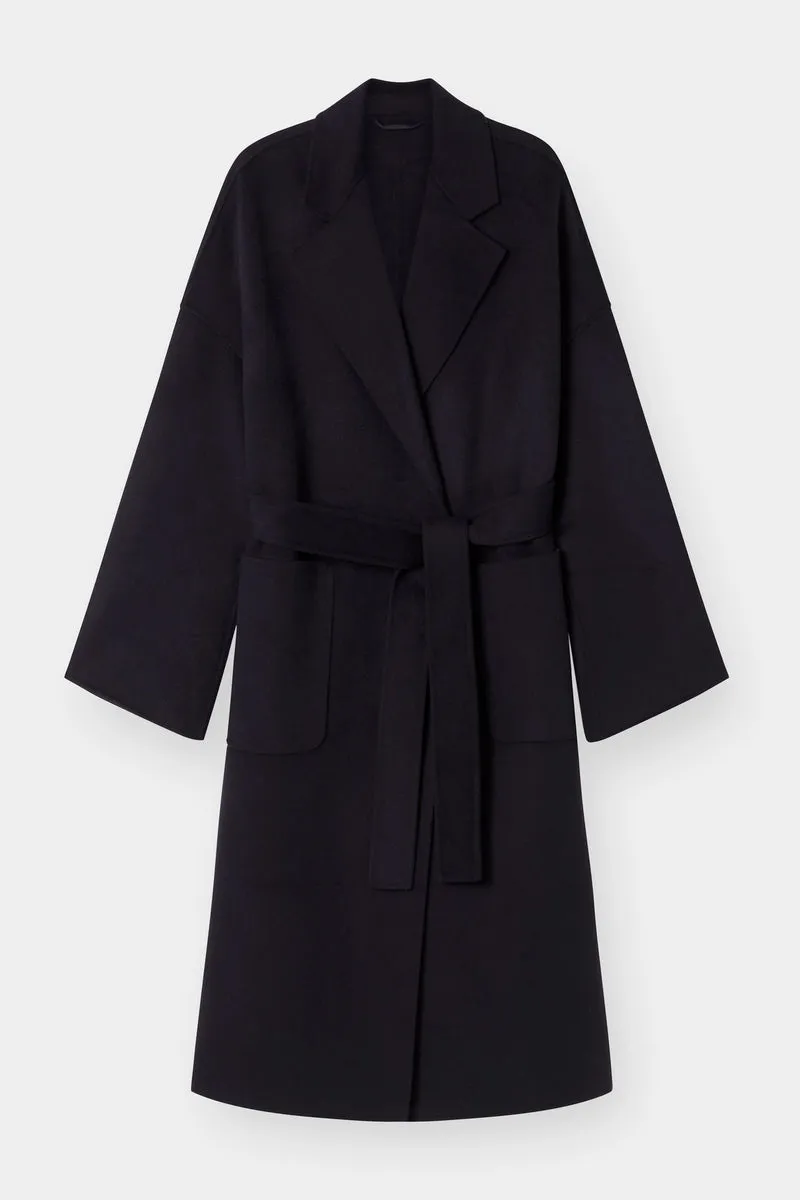 THE BOYFRIEND COAT - NAVY 90/10