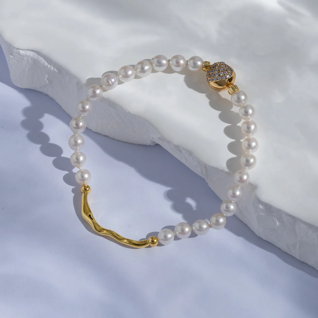 Top Grade Freshwater Pearl Bracelet WB00193 | FLUID