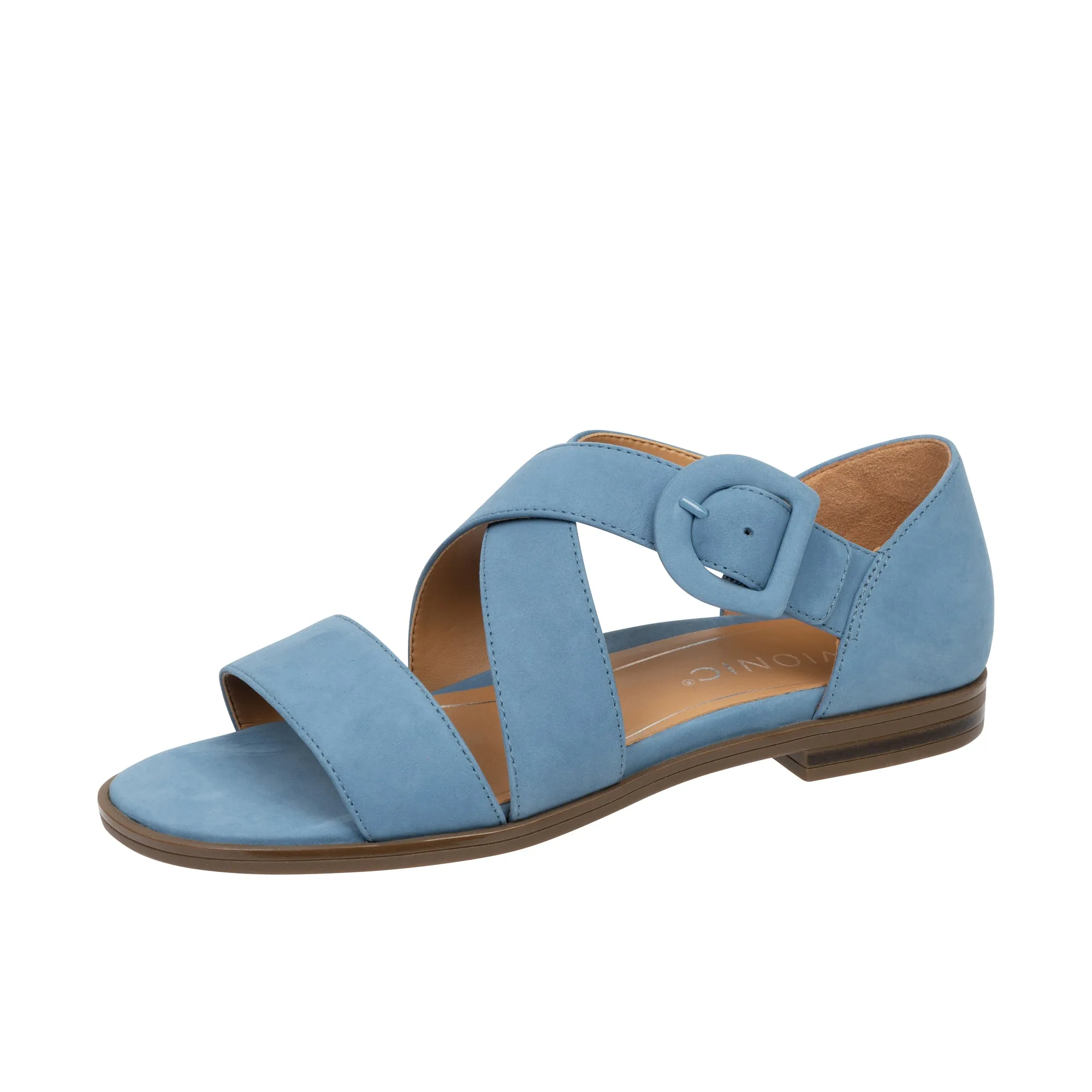 Vionic Womens Pacifica Strappy Sandal Captains Blue