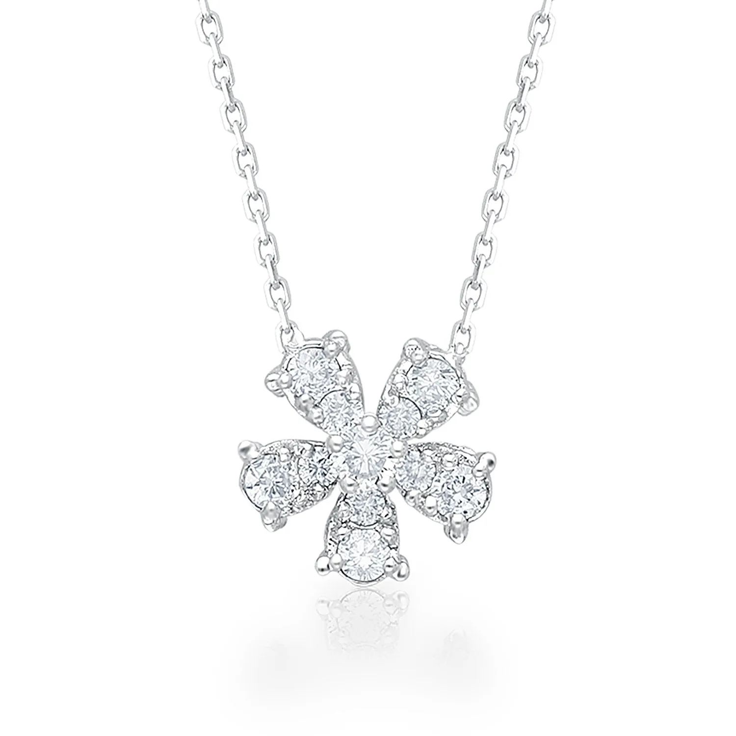 White Gold Diamond Eternal Necklace