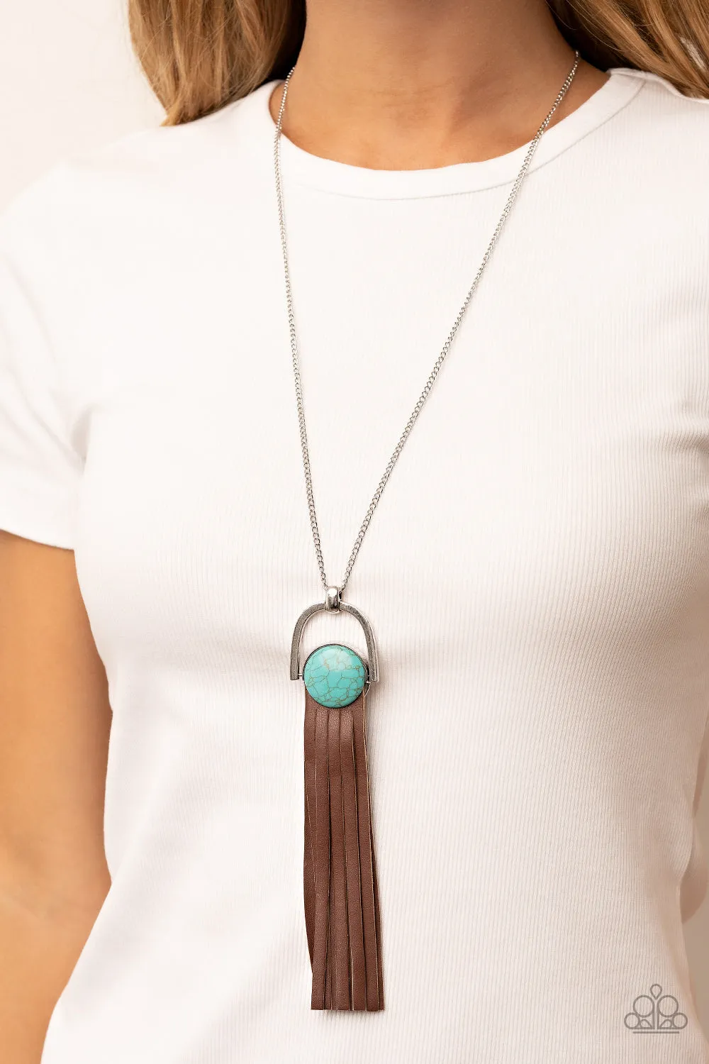 Winslow Wanderer - Blue Paparazzi Necklace