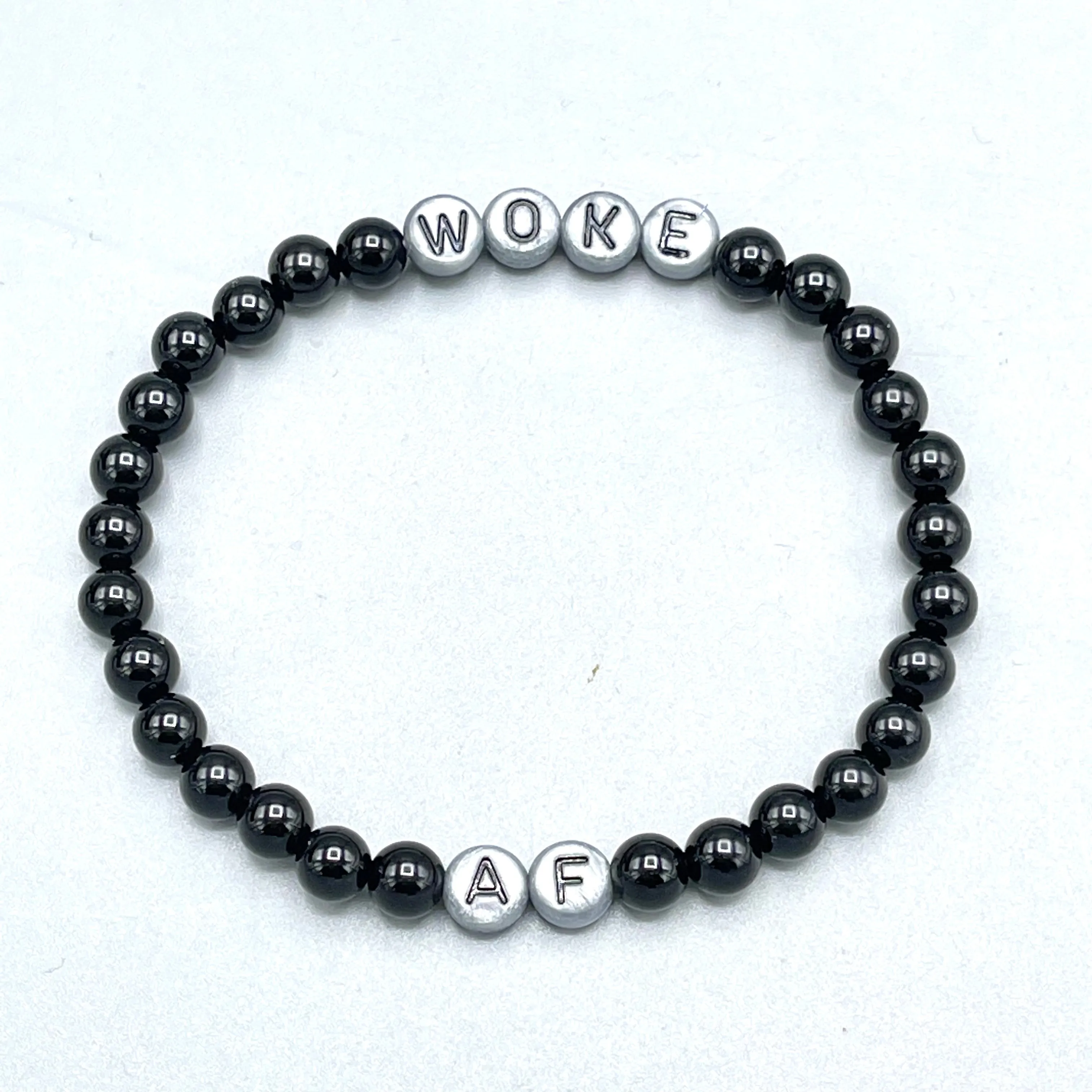 Woke AF Onyx Gemstone Bracelet