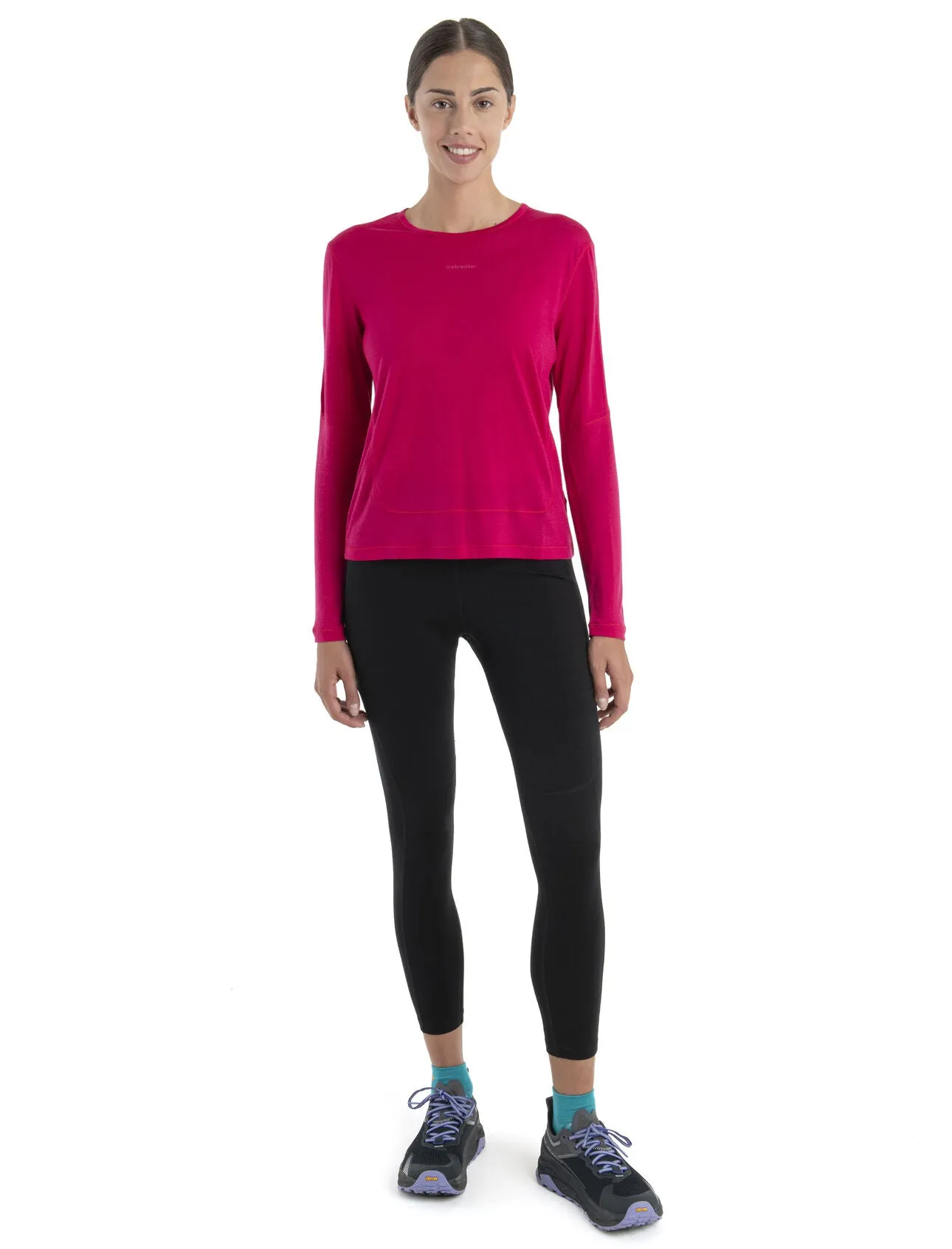 Womens 125 ZoneKnit Merino Energy Wind Long Sleeve Tee