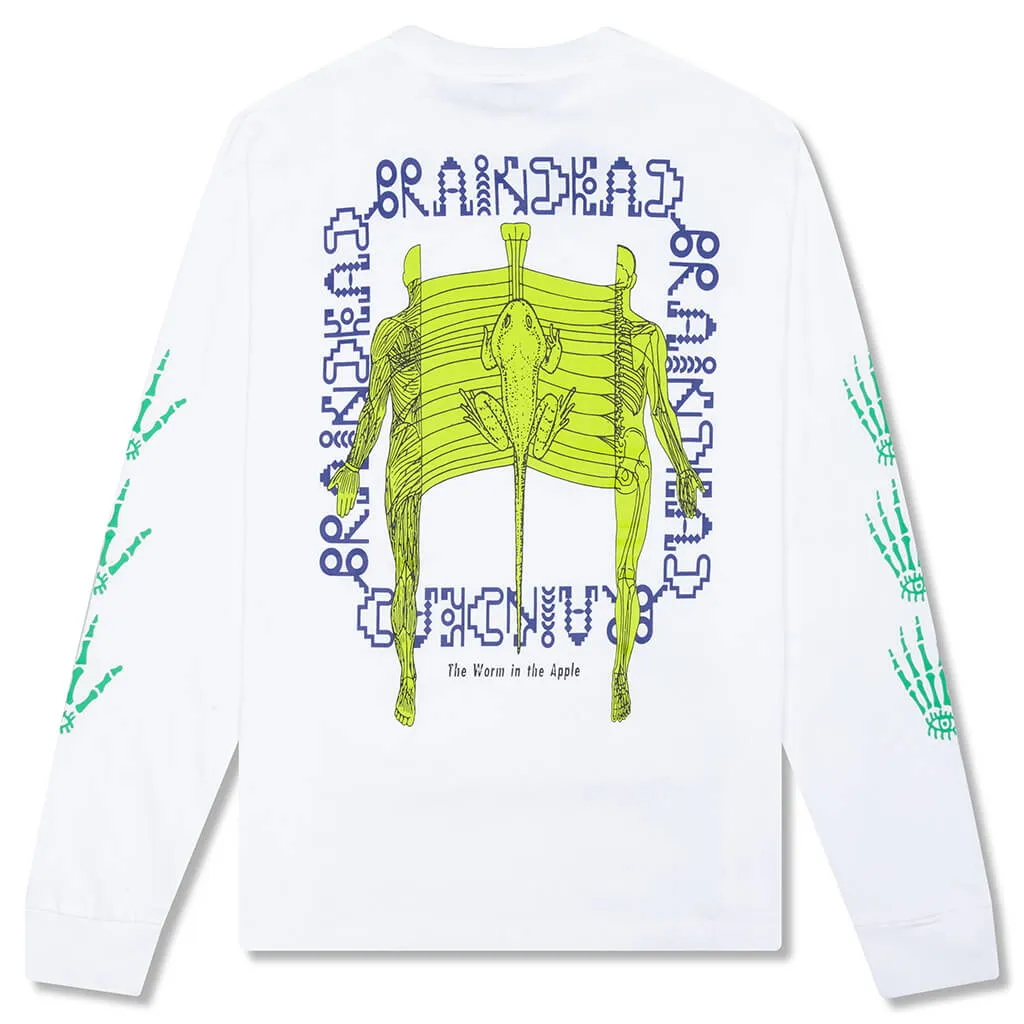 Worm in the Apple Long Sleeve - White